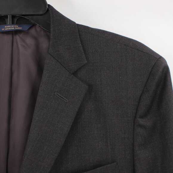 Brooks Brothers Sport Coat Men 38R Milano Estrato Wool Gray trabaldo togna 1840 - Picture 2 of 13
